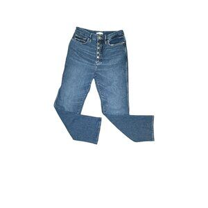 Good American Denim Jeans Button Fly Straight Leg Wmn 6